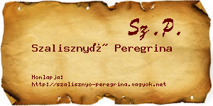 Szalisznyó Peregrina névjegykártya